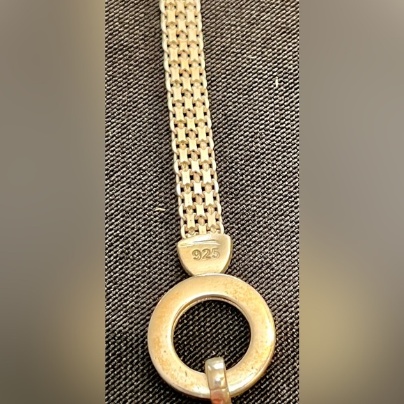 Talisa Sterling Silver Chainmail Necklace Circle of Names Goth Grunge Emo Punk - Picture 6 of 17